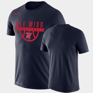 Men's Ole Miss Rebels Drop Legend Navy Performance Basketball T-Shirt 104602-214