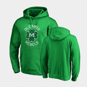 Men's Ole Miss Rebels St. Patrick's Day Kelly Green Luck Tradition Pullover Hoodie 717022-972