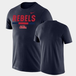 Men's Ole Miss Rebels Team DNA Navy Legend Performance T-Shirt 904367-901