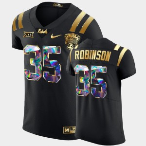 Men's Ole Miss Rebels College Football Black Mark Robinson #35 2022 Sugar Bowl Golden Diamond Edition Jersey 693434-778