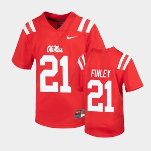 Youth Ole Miss Rebels Untouchable Red A.J. Finley #21 Football Jersey 861865-483