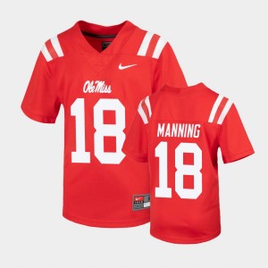 Youth Ole Miss Rebels Untouchable Red Archie Manning #18 Football Jersey 714891-602