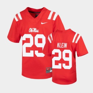 Youth Ole Miss Rebels Untouchable Red Campbell Klein #29 Football Jersey 187046-448