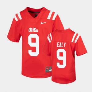 Youth Ole Miss Rebels Untouchable Red Jerrion Ealy #9 Football Jersey 207545-734