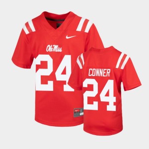 Youth Ole Miss Rebels Untouchable Red Snoop Conner #24 Football Jersey 365468-161